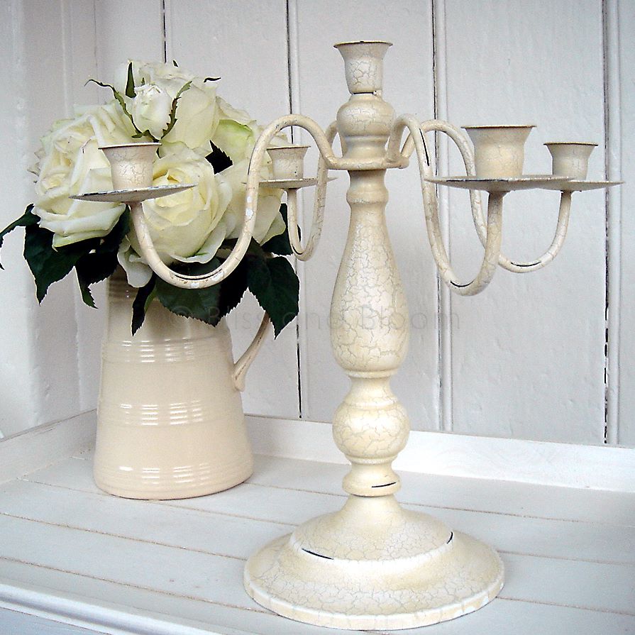 Cream candelabra Bliss and Bloom